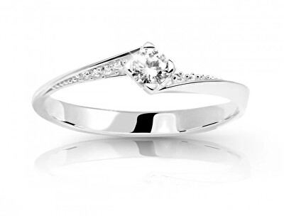 Cutie Diamonds - Luxusní prsten z bílého zlata s diamanty DZ6710-2101-10-X-2