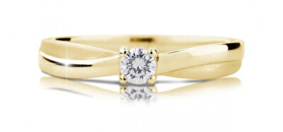 Cutie Diamonds - Luxusní zásnubní prsten ze žlutého zlata s briliantem DZ6817-1906-10-X-1