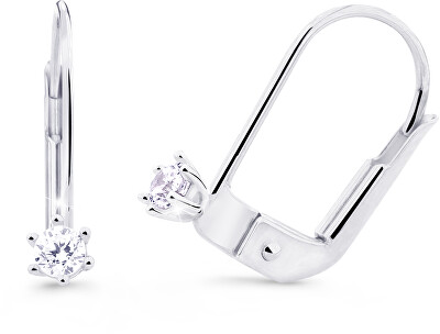 Cutie Diamonds - Minimalistické náušnice z bílého zlata s brilianty DZ8020-55-00-X-2
