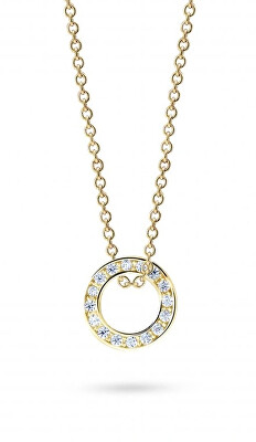 Cutie Diamonds - Minimalistický přívěsek ze žlutého zlata s diamanty DZ3061-40-00-X-1