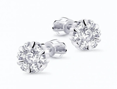 Cutie Diamonds - Nádherné náušnice z bílého zlata s diamanty DZ8039-30-00-X-2