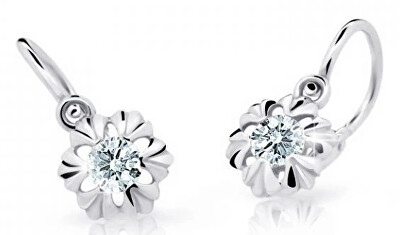 Cutie Diamonds - Něžné dětské náušnice z bílého zlata s brilianty DC2213-10-00-X-2