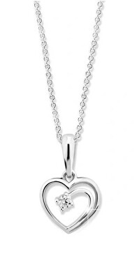 Cutie Diamonds - Něžný přívěsek z bílého zlata s diamantem DZ6300-1602-40-00-X-2