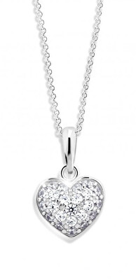 Cutie Diamonds - Něžný přívěsek ze žlutého zlata s diamanty Srdce DZ6307-2409-40-00-X-2