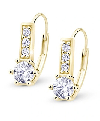 Cutie Diamonds - Okouzlující náušnice ze žlutého zlata s diamanty DZ8057-55-00-X-1