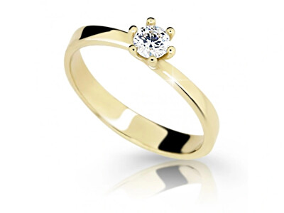 Cutie Diamonds - Okouzlující prsten ze žlutého zlata s diamantem DZ6904-1903-10-X-1