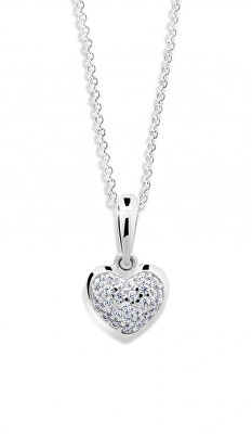 Cutie Diamonds - Přívěsek z bílého zlata s diamanty Srdce DZ6295-2383-40-00-X-2
