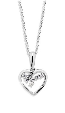 Cutie Diamonds - Přívěsek z bílého zlata s diamanty Srdce DZ6299-1606-40-00-X-2