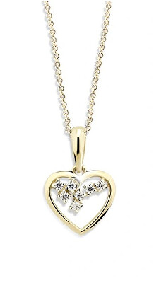 Cutie Diamonds - Přívěsek ze žlutého zlata s diamanty Srdce DZ6299-1606-40-00-X-1