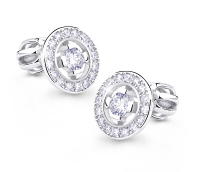 Cutie Diamonds - Působivé peckové náušnice z bílého zlata s brilianty DZ6413-1988-30-00-X-2