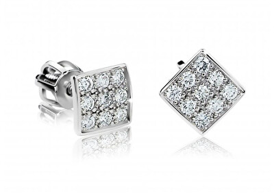 Cutie Diamonds - Půvabné náušnice z bílého zlata s diamanty DZ6420-2096-30-00-X-2