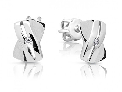 Cutie Diamonds - Půvabné náušnice z bílého zlata s diamanty DZ6482-1628-30-00-X-2