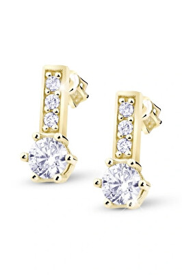 Cutie Diamonds - Půvabné náušnice ze žlutého zlata s diamanty DZ8057-30-00-X-1