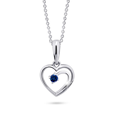 Cutie Diamonds - Půvabný přívěsek z bílého zlata se safírem DZ6300-1602-40-SF-X-2