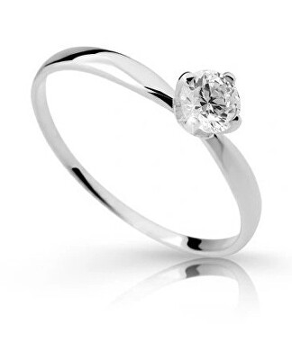Cutie Diamonds - Půvabný prsten z bílého zlata s diamantem DZ6726-2365-10-X-2