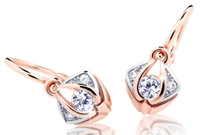 Cutie Diamonds - Slušivé dětské bicolor náušnice ze zlata s brilianty DC2217-10-00-X-4