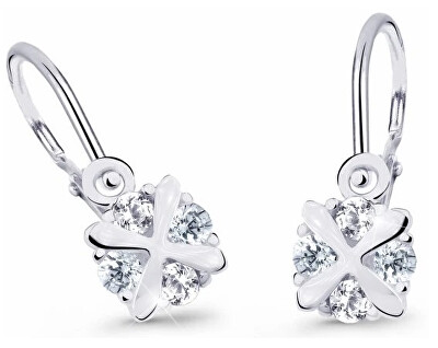 Cutie Diamonds - Slušivé dětské náušnice z bílého zlata s brilianty DC2153-10-00-X-2