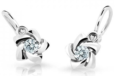 Cutie Diamonds - Slušivé dětské náušnice z bílého zlata s brilianty DC2201-10-00-X-2