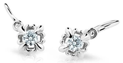 Cutie Diamonds - Slušivé dětské náušnice z bílého zlata s brilianty DC2212-10-00-X-2