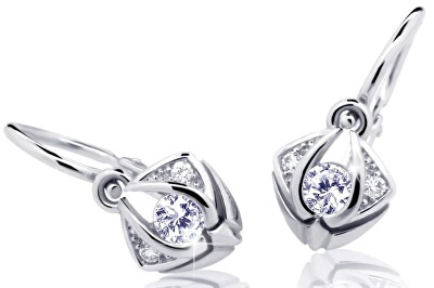 Cutie Diamonds - Slušivé dětské náušnice z bílého zlata s brilianty DC2217-10-00-X-2