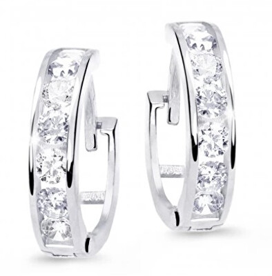 Cutie Diamonds - Slušivé dětské náušnice z bílého zlata s brilianty DC3345-10-00-X-2