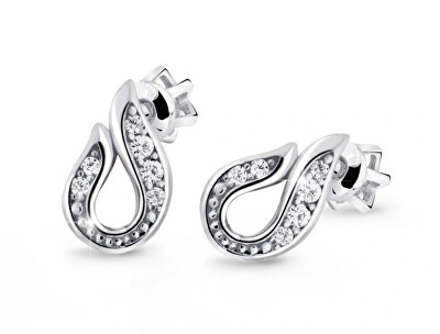 Cutie Diamonds - Slušivé náušnice z bílého zlata s diamanty DZ3062-30-00-X-2