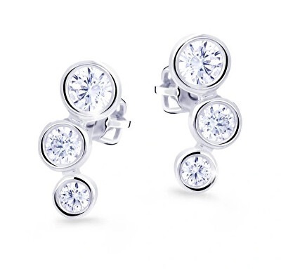 Cutie Diamonds - Slušivé náušnice ze žlutého zlata s diamanty DZ8030-30-00-X-2