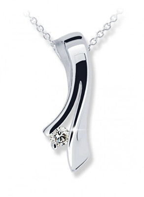 Cutie Diamonds - Slušivý přívěsek z bílého zlata s diamantem DZ6310-1796-40-00-X-2