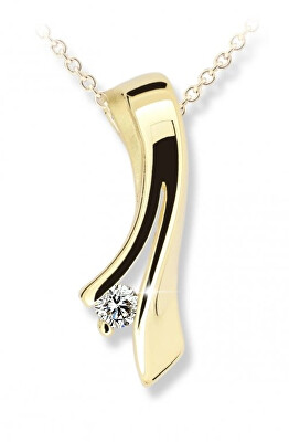 Cutie Diamonds - Slušivý přívěsek ze žlutého zlata s diamantem DZ6310-1796-40-00-X-1