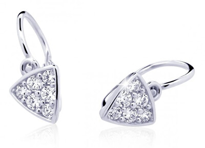 Cutie Diamonds - Třpytivé dětské náušnice z bílého zlata s brilianty DC2207-10-00-X-2