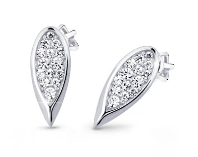 Cutie Diamonds - Třpytivé náušnice z bílého zlata s diamanty DZ3063-30-00-X-2
