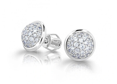Cutie Diamonds - Třpytivé náušnice z bílého zlata s diamanty DZ6404-3258-30-00-X-2