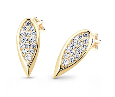 Cutie Diamonds - Třpytivé náušnice ze žlutého zlata s diamanty DZ3063-30-00-X-1