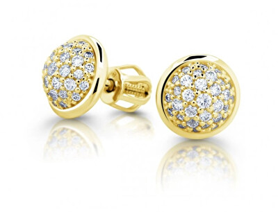 Cutie Diamonds - Třpytivé náušnice ze žlutého zlata s diamanty DZ6404-3258-30-00-X-1
