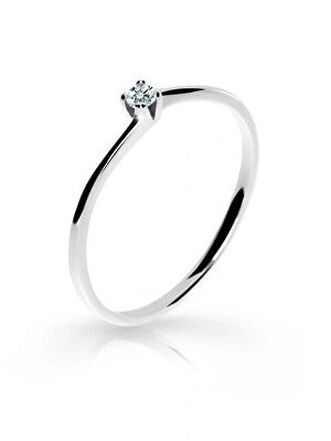 Cutie Diamonds - Třpytivý prsten z bílého zlata s diamantem DZ6717-2943-10-X-2