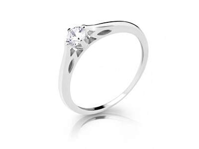 Cutie Diamonds - Zásnubní prsten z bílého zlata s diamantem DZ6887-2411-10-X-2