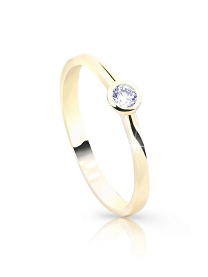 Cutie Diamonds - Zásnubní prsten ze žlutého zlata s diamantem DZ8006-10-X-1