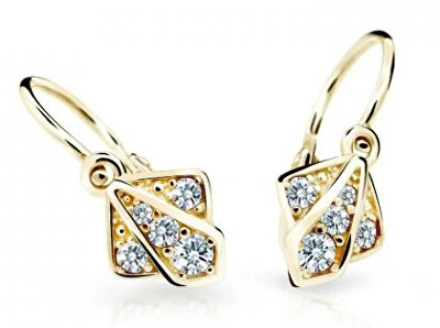 Cutie Diamonds - Zlaté dětské náušnice s diamanty C2241-10-10-X-1-D