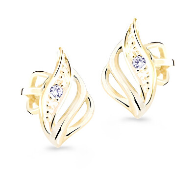 Cutie Diamonds - Luxusní zlaté náušnice s brilianty DZ8024-L-30-00-X-L1