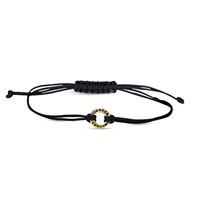Cutie Jewellery - Černý kabala náramek se zlatou ozdobou Z3061-60-BL-X-1 black