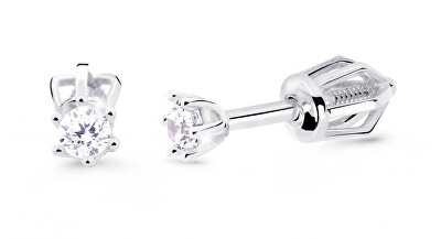 Cutie Jewellery - Decentní náušnice z bílého zlata Z8020-30-10-X-2