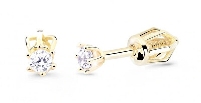 Cutie Jewellery - Decentní náušnice ze žlutého zlata Z8020-30-10-X-1