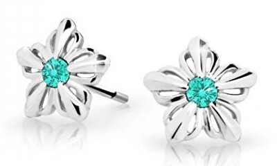 Cutie Jewellery - Dětské kytičkové náušnice z bílého zlata C2238-30-X-2