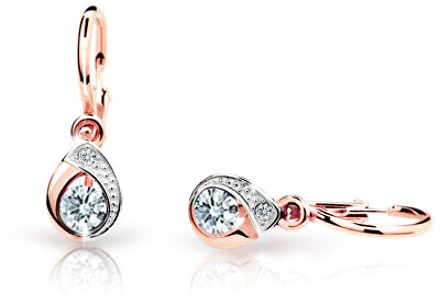 Cutie Jewellery - Dětské náušnice z růžového zlata C1898-10-X-4
