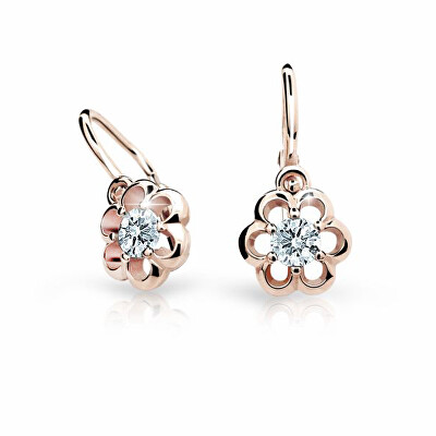 Cutie Jewellery - Dětské náušnice z růžového zlata C1947-10-X-4