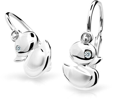 Cutie Jewellery - Dětské náušnice z bílého zlata C1954-10-10-X-2