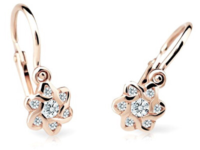 Cutie Jewellery - Dětské náušnice z růžového zlata C2149-10-X-4