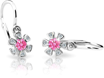 Cutie Jewellery - Dětské náušnice z bílého zlata C2156-10-X-2