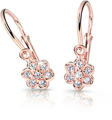 Cutie Jewellery - Dětské náušnice z růžového zlata C2746-10-X-4