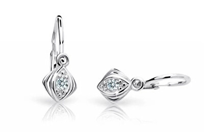 Cutie Jewellery - Dětské náušnice z bílého zlata C1897-10-X-2